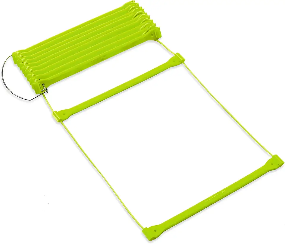 QuickPlay PRO No Tangle Agility Ladder with Quick Lock Adjustable Flat Rungs + Carry Bag (11-Rung) Multi-Sport Speed Training Ladder product image