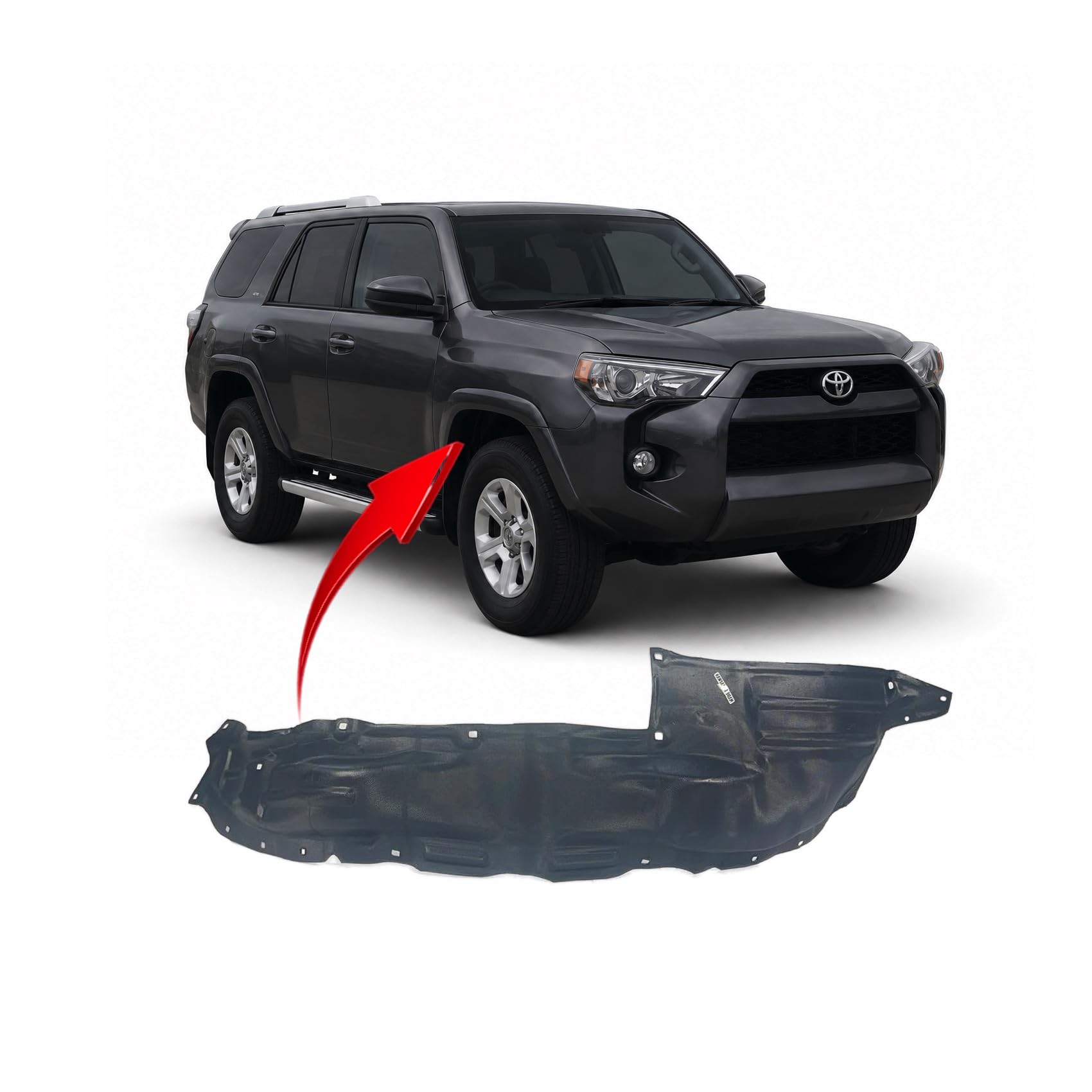 FitParts Compatible with Toyota 4Runner 2014–2023 Front Right Fender Liner