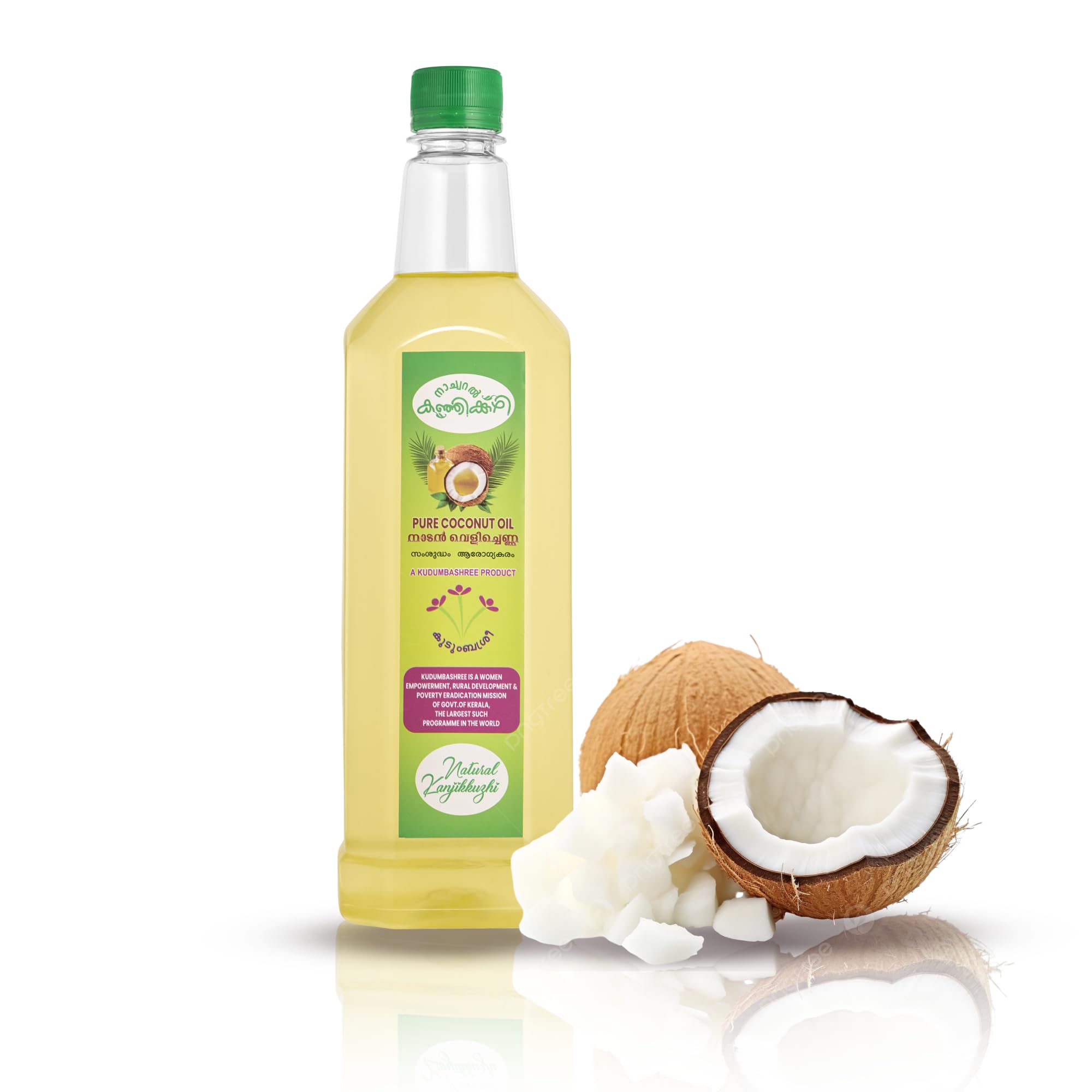 Natural Kanjikuzhi Pure Coconut Oil - Pack of 2 | 100% Pure Coconut Oil of Edible Grade | Natural Oil for Hair, Skin Care and for Baby Massage | A Product from Kudumbashree Mission under Government of Kerala. 2 Litre (B0CJ96VGY1) Amazon Price History, Amazon Price Tracker