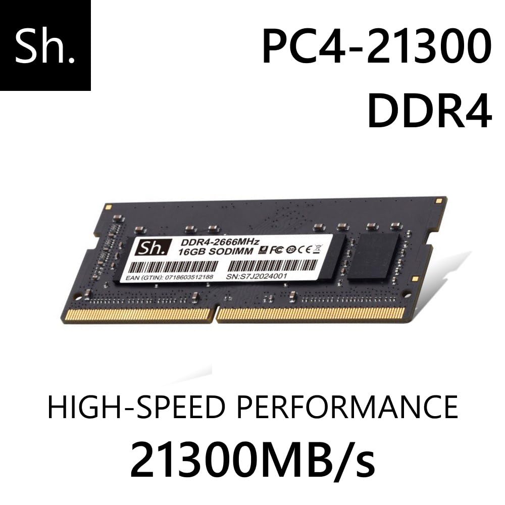 Sh. DDR4 RAM 16GB SODIMM 2666MHz Laptop Memory Module – CL19, 1.2V