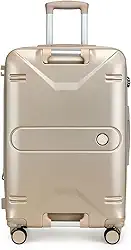 Mala De Viagem De Bordo Pequena De Mão 10kg Alça Frontal (Dourado)