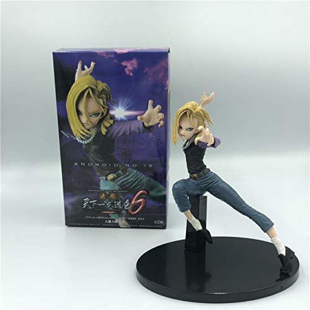 Radiancy Inc WEIbeta Dragon Ball Z Android 17 Android 18 Sprinting Ver. Action Figure DBZ Goku Fighter Lazuli PVC Collection Model 17cm Box WEIbeta