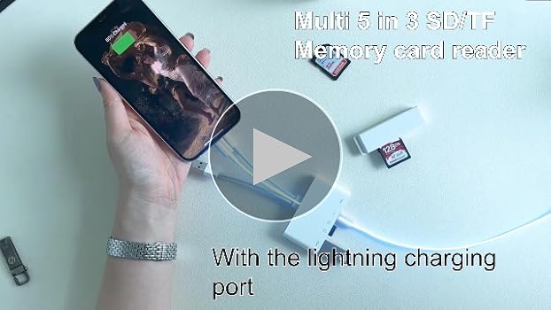 Lettore Schede 5 In 1 Per IPhone/Android/PC - Adattatore USB OTG Con Slot SD E Micro SD, Trasferimento Veloce