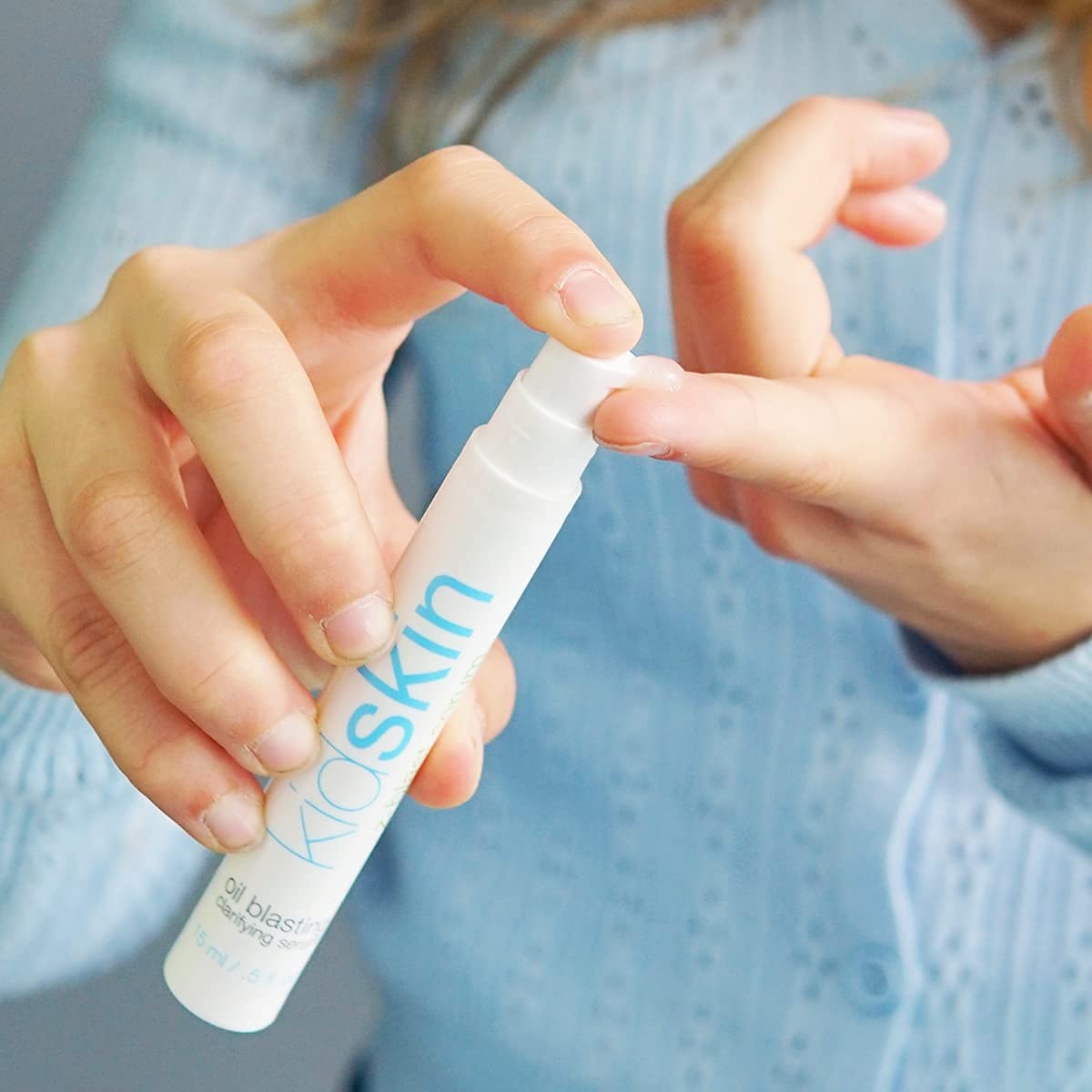 Kidskin ThreeStep Acne Treatment Kit for Kids, Tweens, Teens Face Wash Cleanser Serum