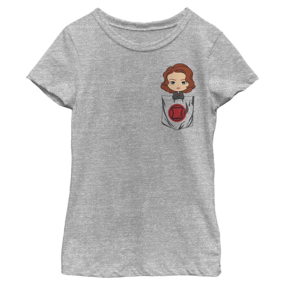 T-shirt fille Marvel Black Widow Athletic Heather taille L