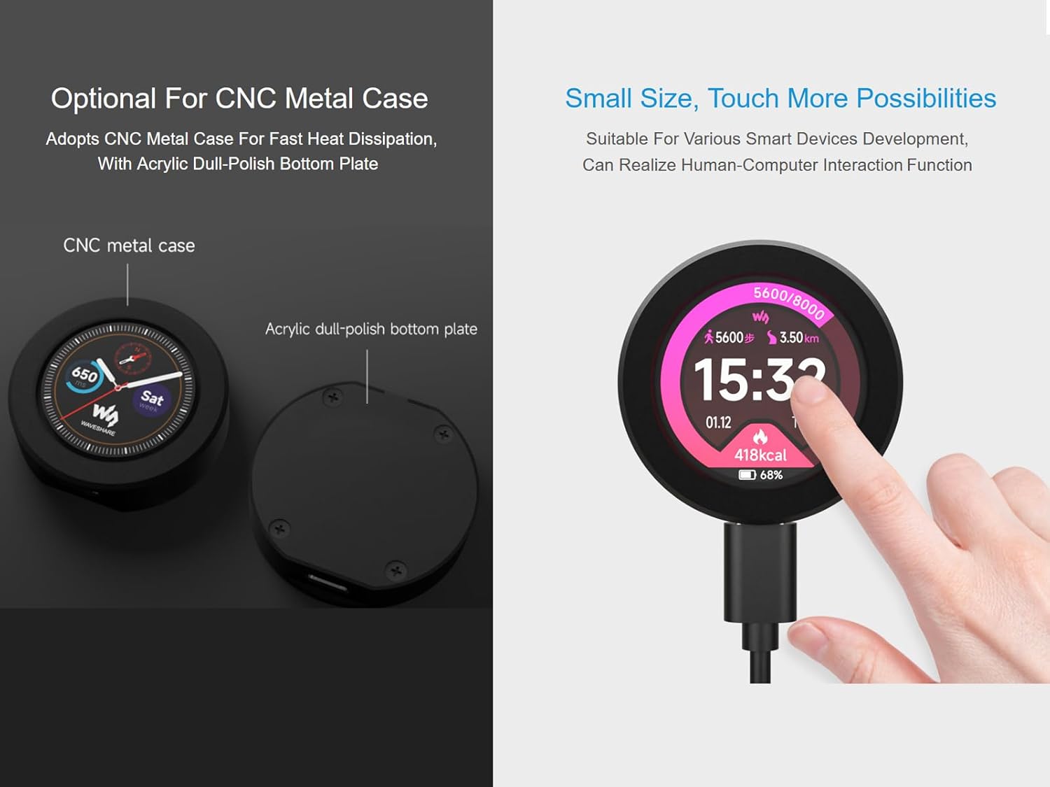 RP2350 MCU Board with labeled components