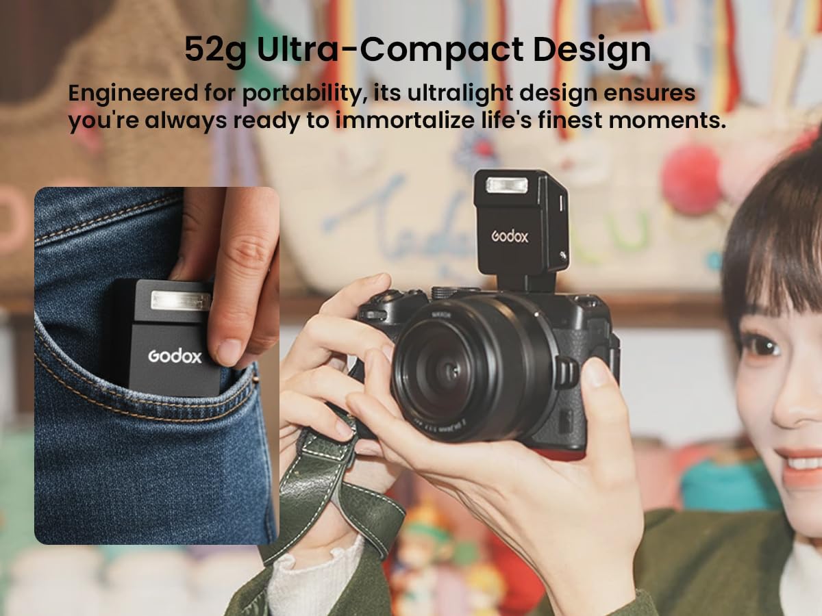 GODOX IT22 S Kamera Blitz, IT22S TTL Mini Blitzgeräte, 1,5 Sekunden Recycle-Zeit, Kompatibel mit Sony Alpha A9 III a7III a7CII a7IV a7C a7RV a7 a7SIII a6700 a6400 a6600 ZV-E10 II ZV1 a6100