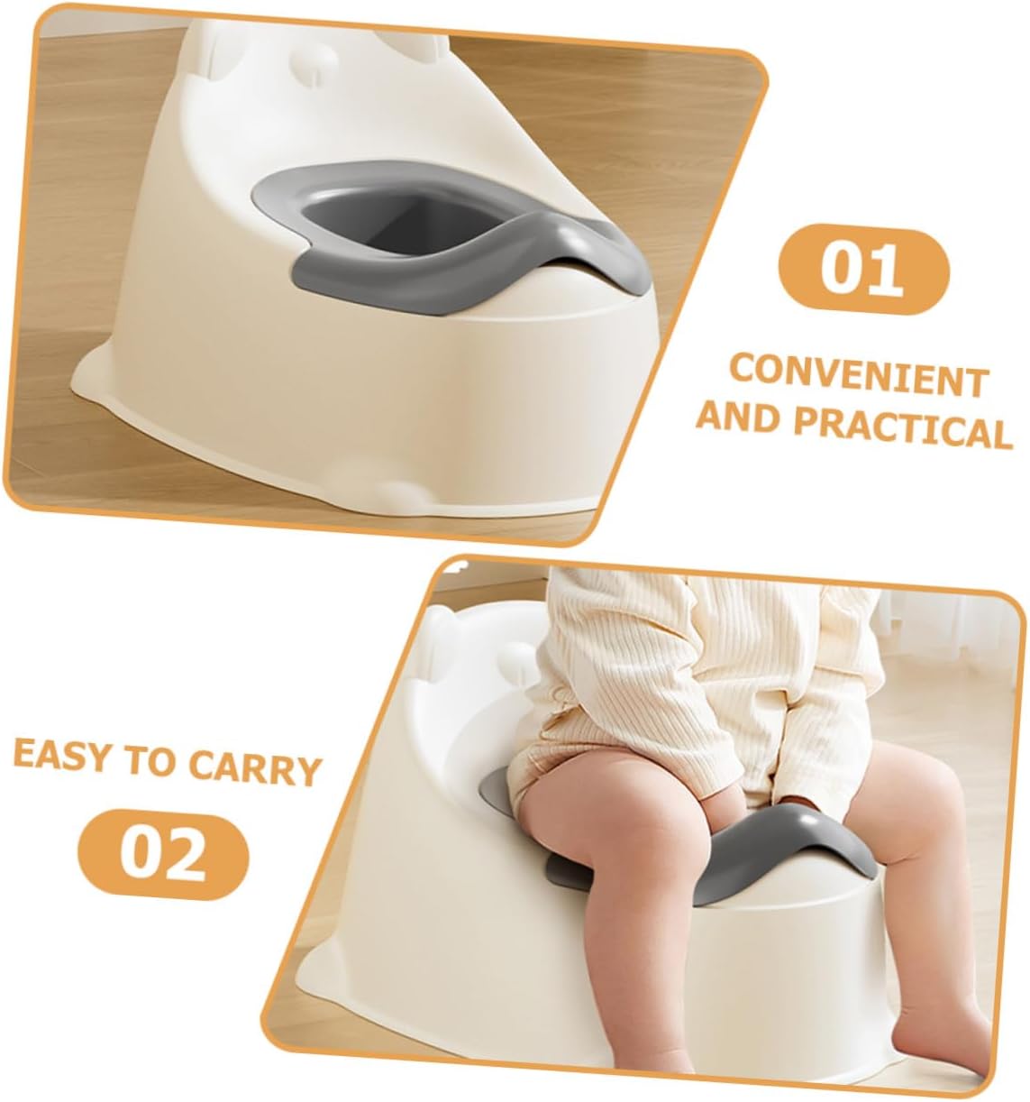 Portable Toilet Seat for Potty Training Lightweight Potty Chair with Material Travel-friendly Training Toilet for Boys and Indoor Outdoor Use