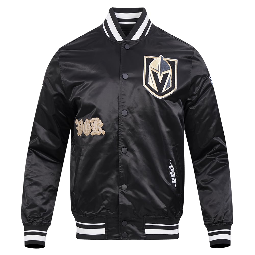 Pro Standard Mens NHL Old English Satin Jacket