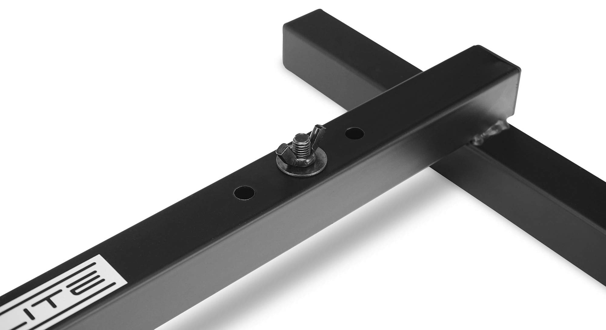 Set da 4 Showlite FLS-20 PAR Supporti da Terra (supporti 2 vie per posizionare due faretti, base 55,5 x 25,5 cm, altezza 6 cm, struttura robusta, impilabili) Nero