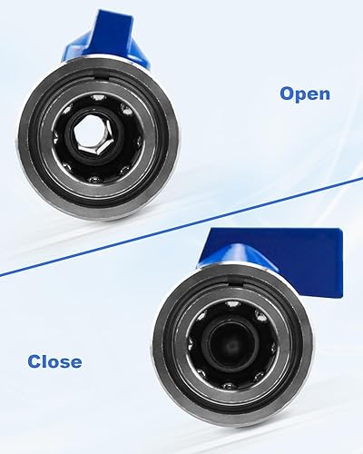 Miniatura 5 de Kit de válvula de bola de alta presión para lavadora de alta presión, conector rápido 3/8 NPT 4500 PSI para lavadora eléctrica Control de manguera