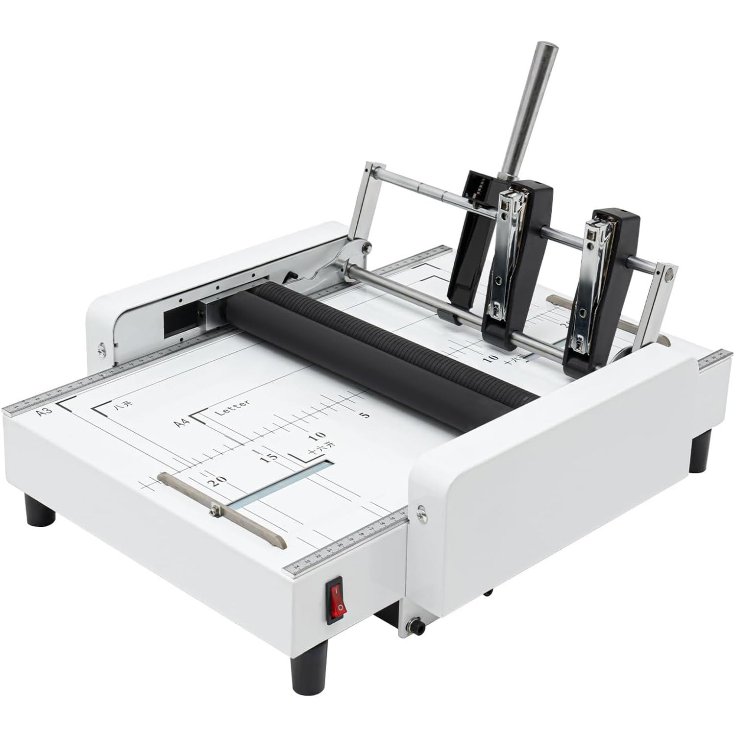 Macchina per la creazione di libretti, piegatura e rilegatura automatica della carta, 29,7 x 41,9 cm, rilega 20 fogli, 300 libri/h, include 1000 graffette per manuali, opuscoli, libri