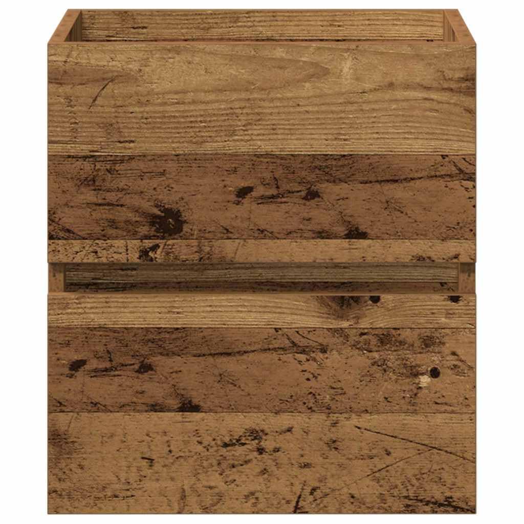Mobile Lavabo da Bagno Sospeso Legno Antico 41x38,5x45 cm