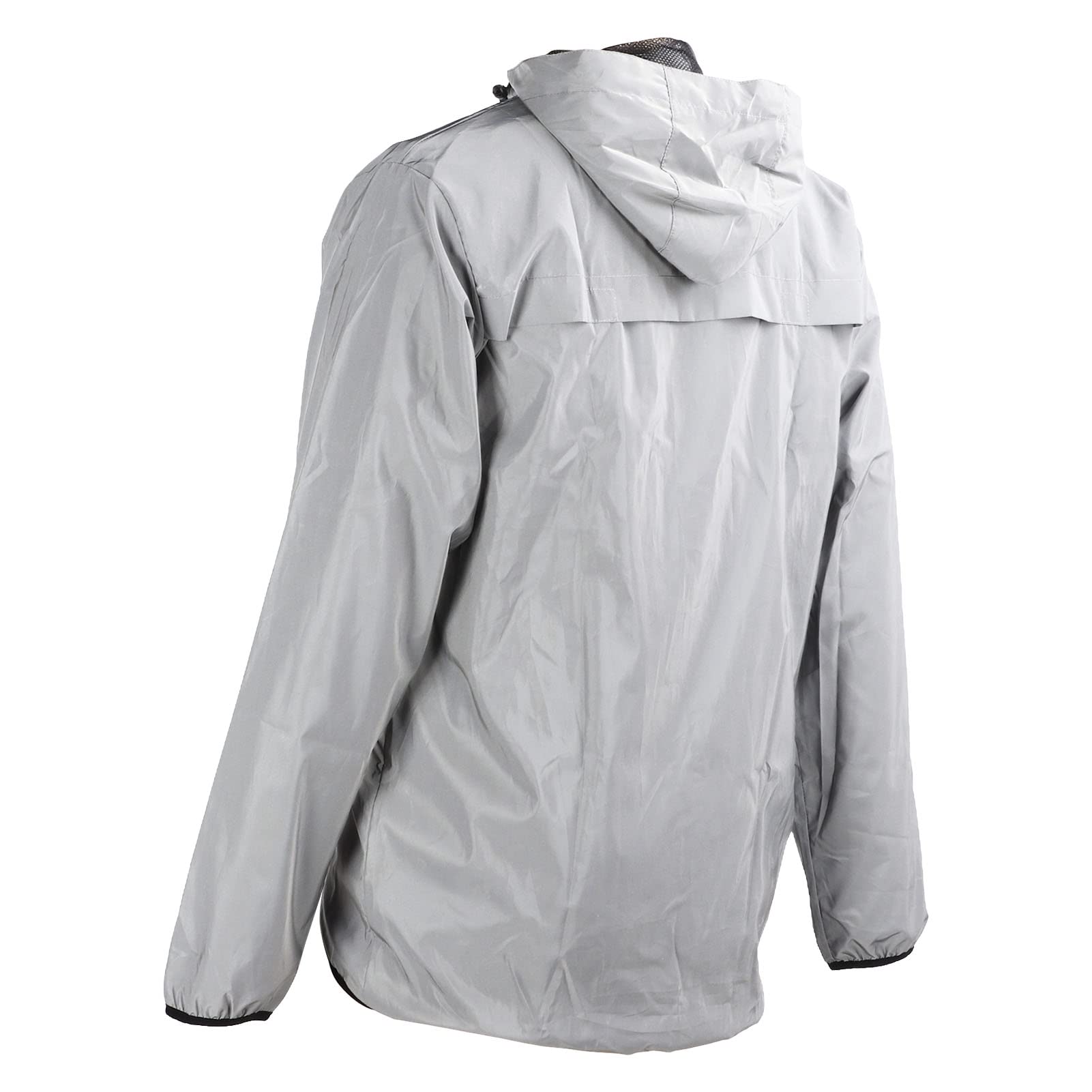 Haofy Chaqueta con Capucha para Ciclismo, Cortavientos, Reflectante, Resistente Al Agua, para Montar de Noche, Abrigo Reflectante de Ciclismo Transpirable para Entusiastas del Aire