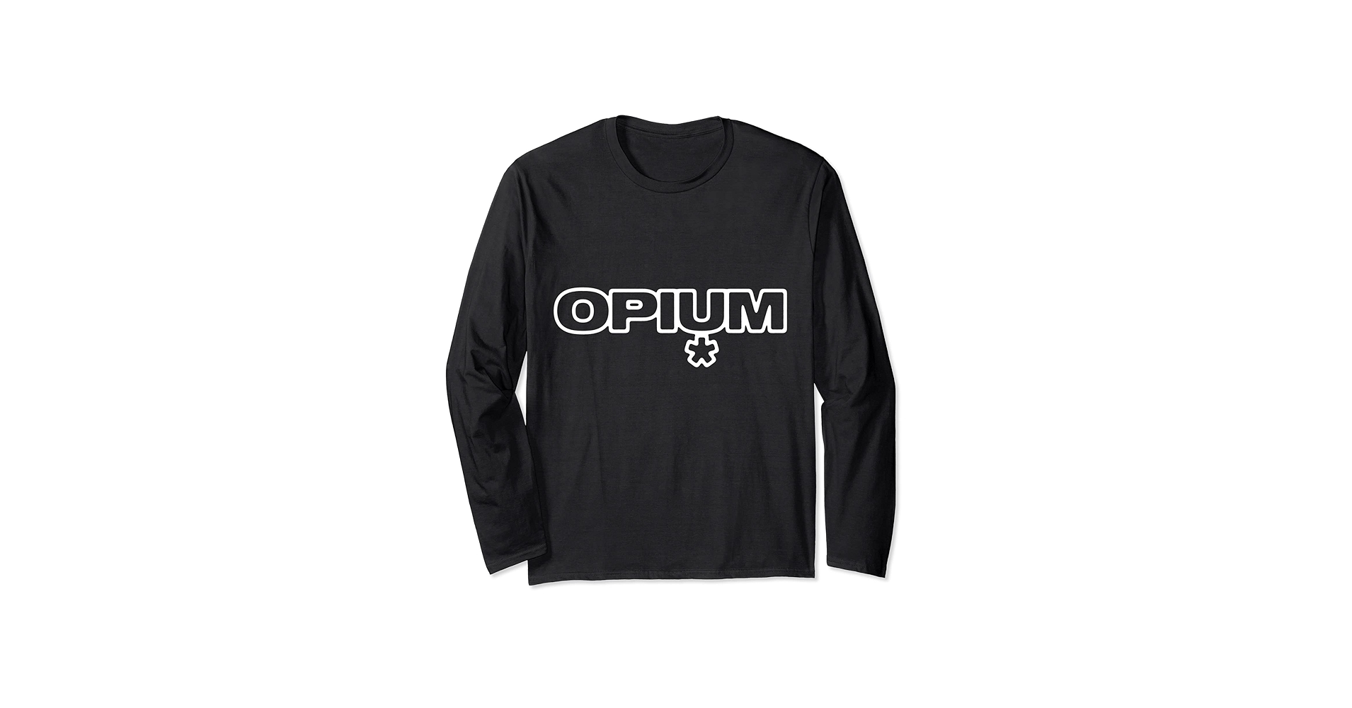 Amazon.com: Opium Text Streetwear Long Sleeve T-Shirt