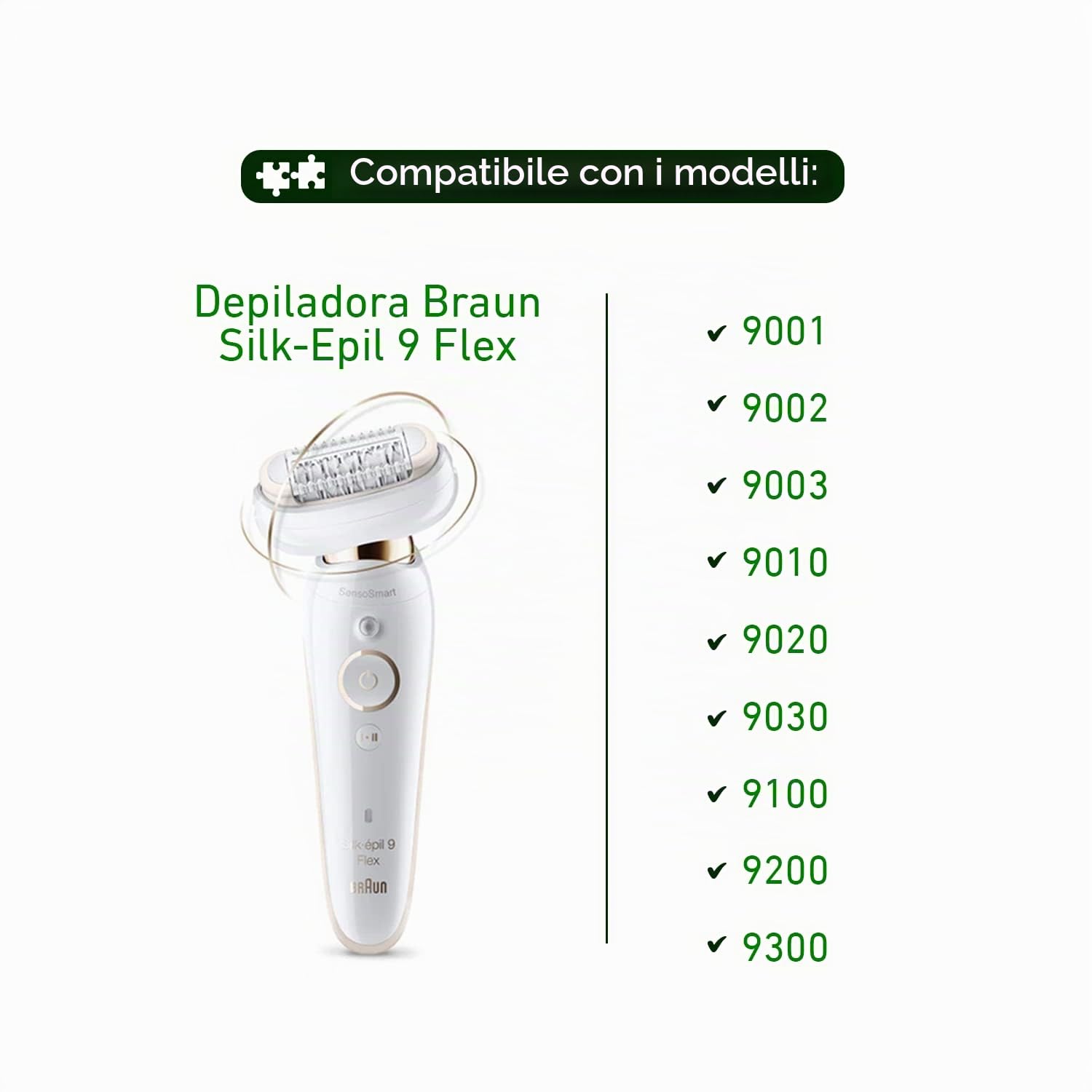 Electrotodo - 81719648, Testina depilatrice per Braun Silk Epil 9 Flex