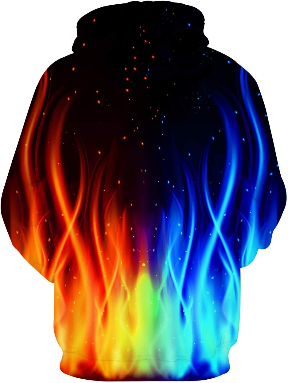 Hgvoetty Unisex 3D Print Hoodies Graphic Space Pullover Hooded Sweatshirts for Men Women - Image 4