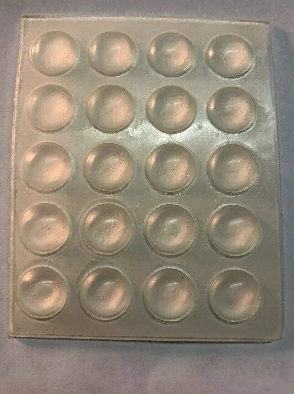 Soft Close Clear Door Buffer self adhesive pads Pack 20, prevent cupboard doors slamming