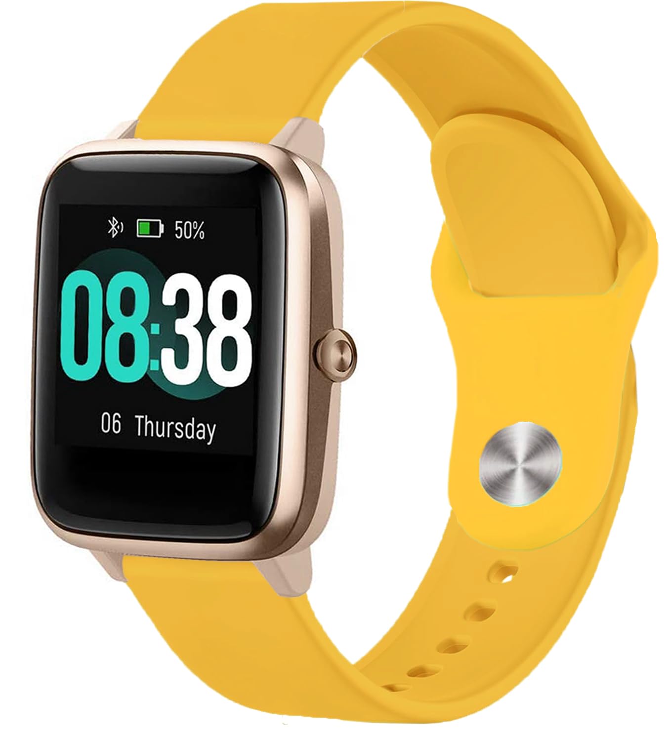 VELULYX Silicone Strap for Veryfitpro Smartwatch ID205L, 19mm Sport Strap for GRV FC1,IDW15, ID205L, ID205U, ID205S, ID205G
