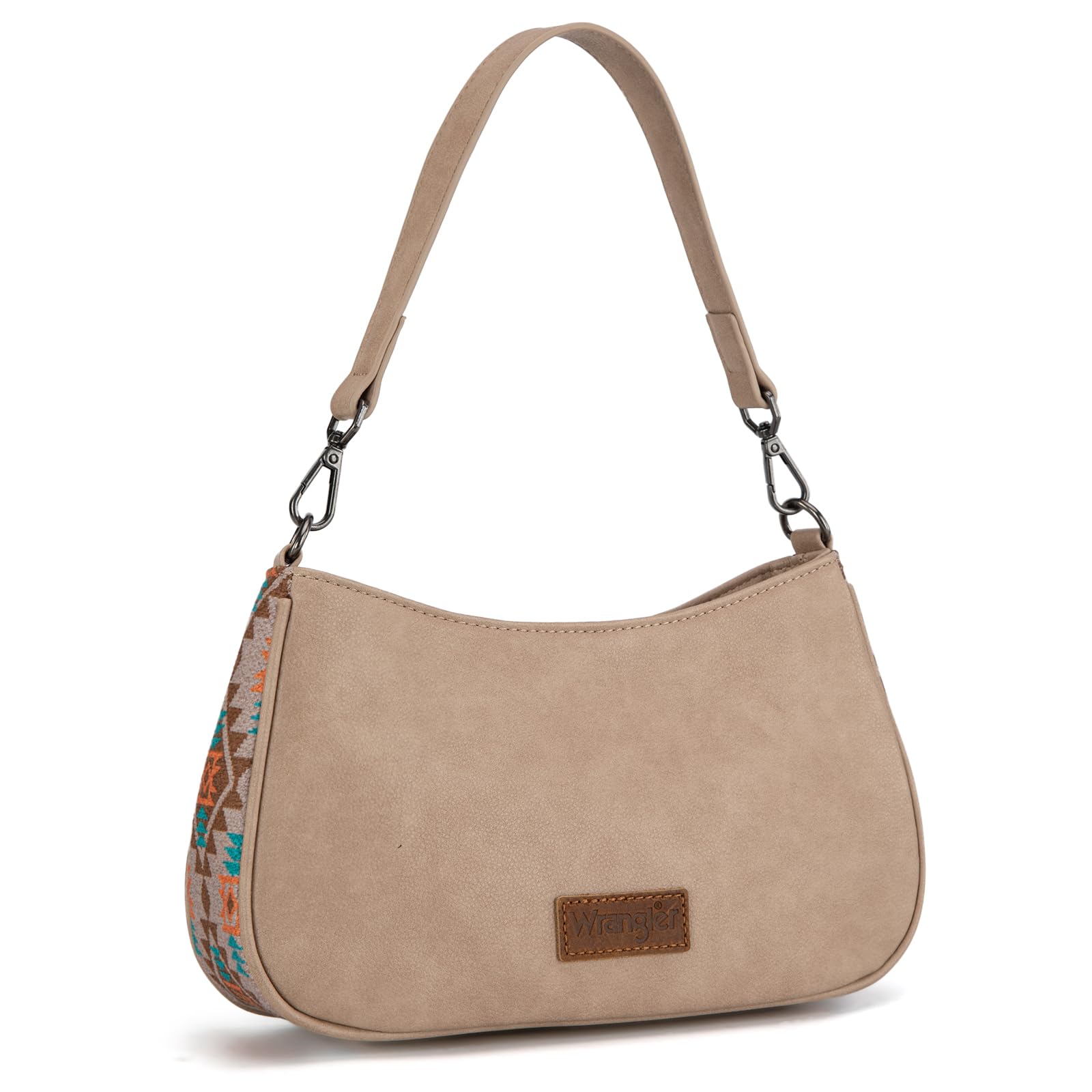 Wrangler Western Shoulder Bag for Women Small Purse Aztec Hobo Bag HandBag with Detachable Strap