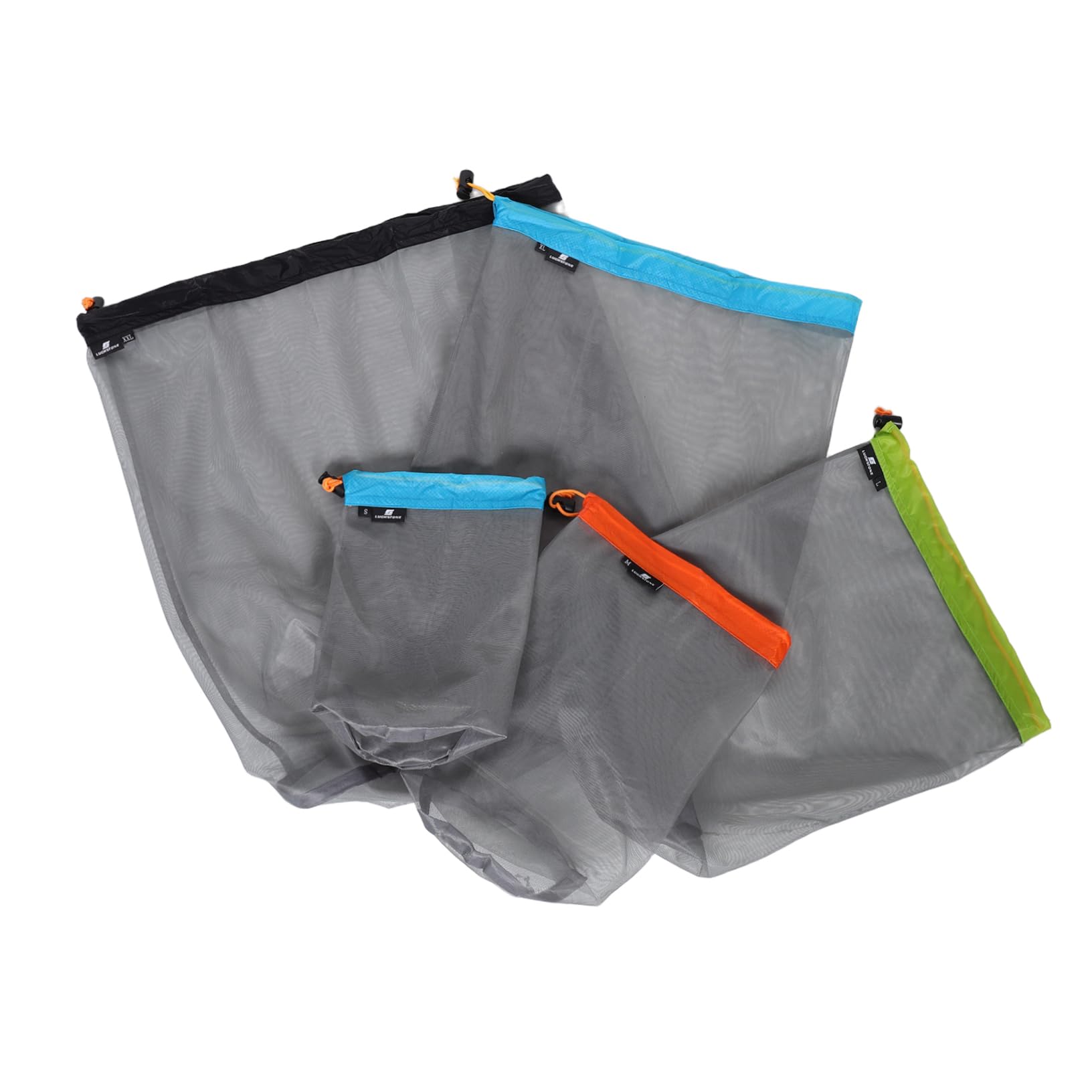 CORHAD Camping Drawstring Storage Bag Large Capacity Mesh Sack Travel Accessory Bags Compression Sack Set