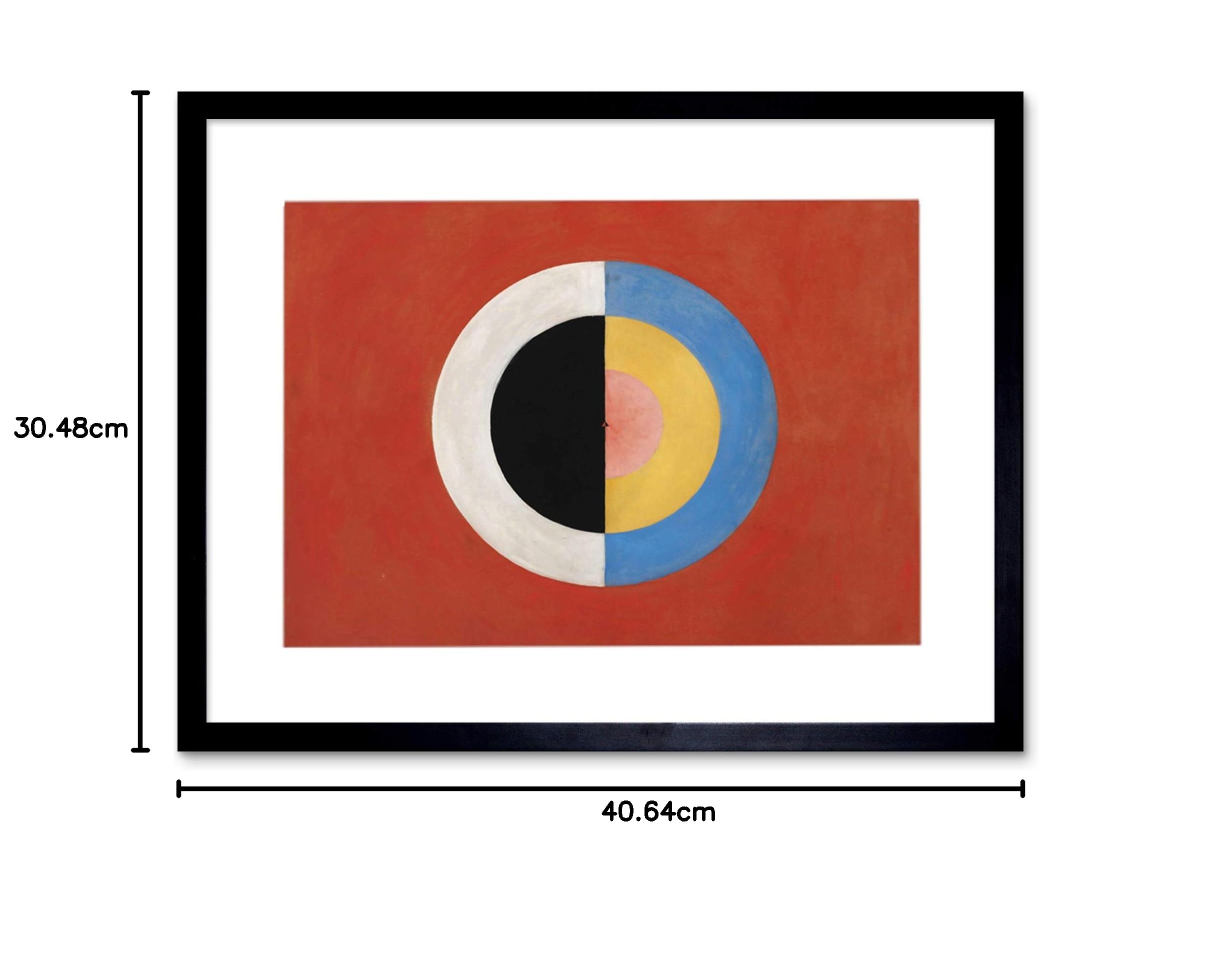 Wee Blue Coo Hilma Von Klint Svanen Abstrakte Kreise Gerahmter, image size:2424x1960