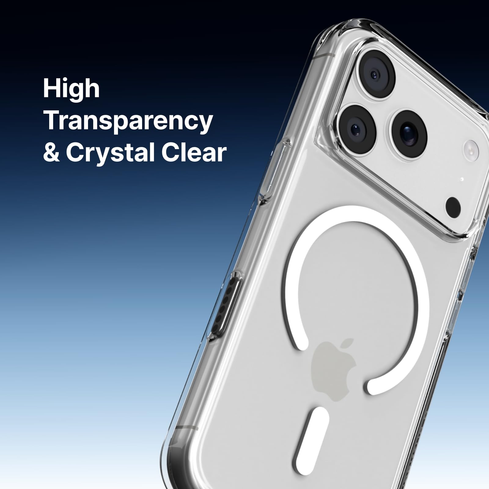 RhinoShield Phone Case Compatible with MagSafe for iPhone 17 | Clear - Anti-Yellowing, High Transparency, Superior Magnetic, Shockproof with Military Grade Drop Protection - Transparent
