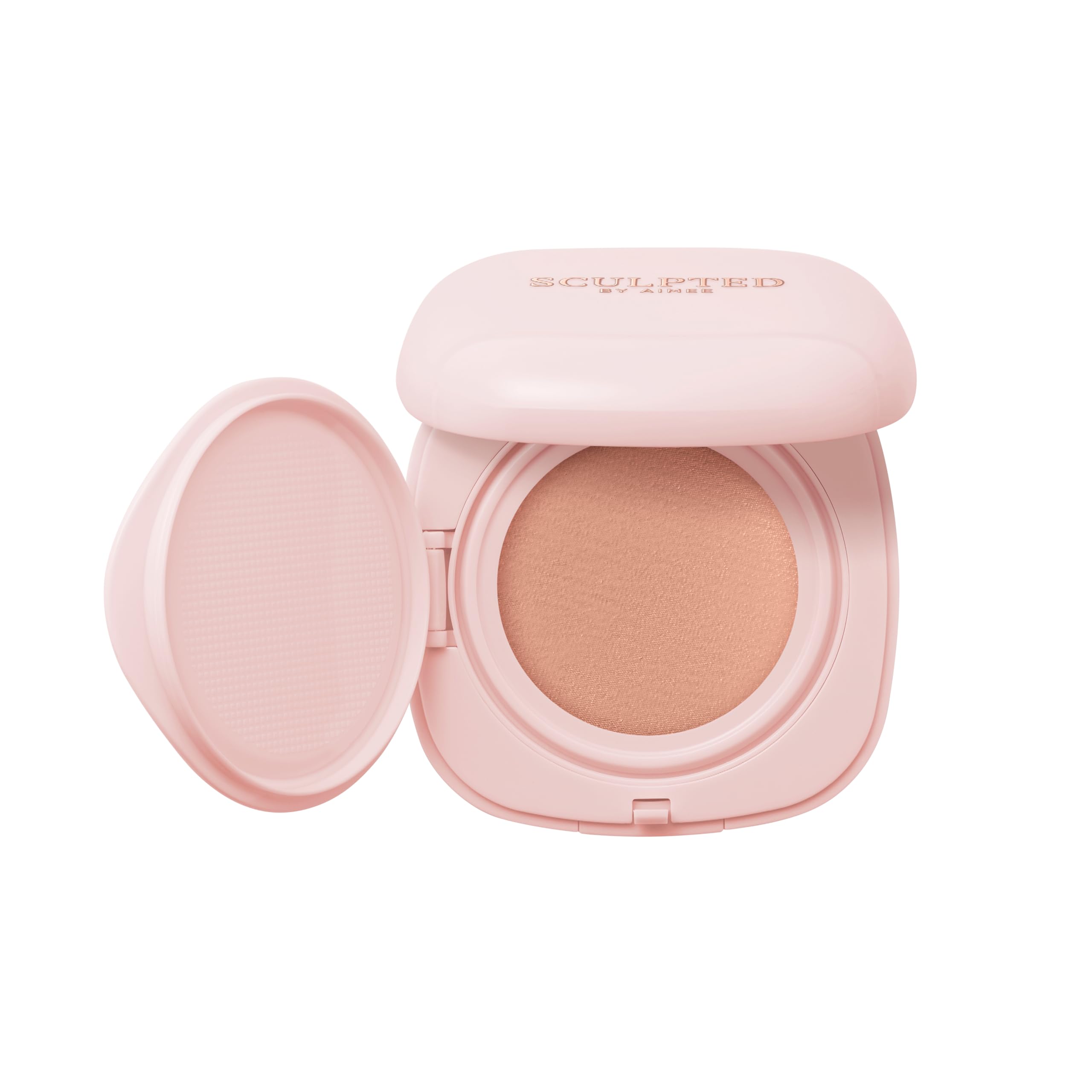 – Cream Cushion Foundation from Sculpted by Aimee – Vegan, Buildable & Refillable Base, Soft Cushion Applicator & Mirror with SPF 30, Niacinamide, Vitamin E, and Bio-Technology