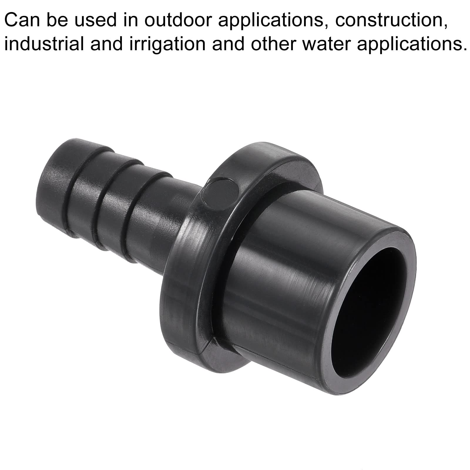 sourcing map Raccordo portagomma PVC flessibile adattatore montaggio 6mm o 15/64 spinato x 3/8 G tubo maschio 6pz