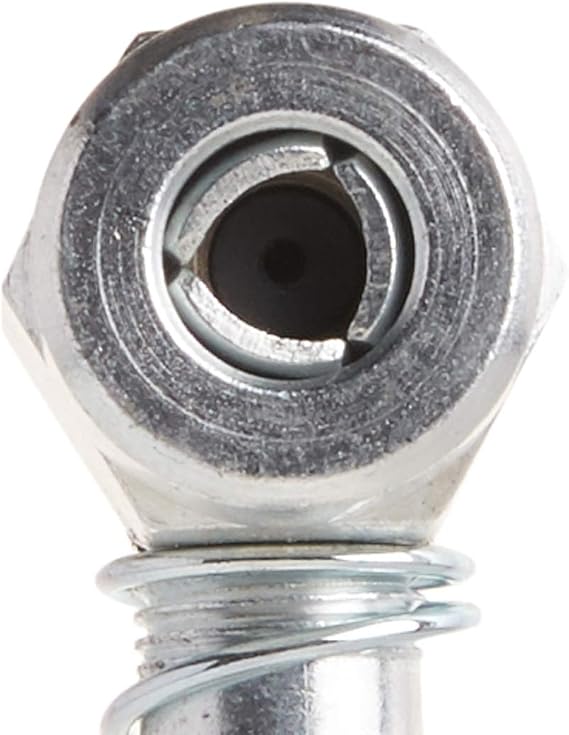 LUMAX LX-1404 Silver 90 Degree Grease Coupler for Hard-to-Reach Grease Fittings on Cars, Trucks, Farm Equipment; Ideal for Lubrication of Front and All-Wheel Drive Vehicles