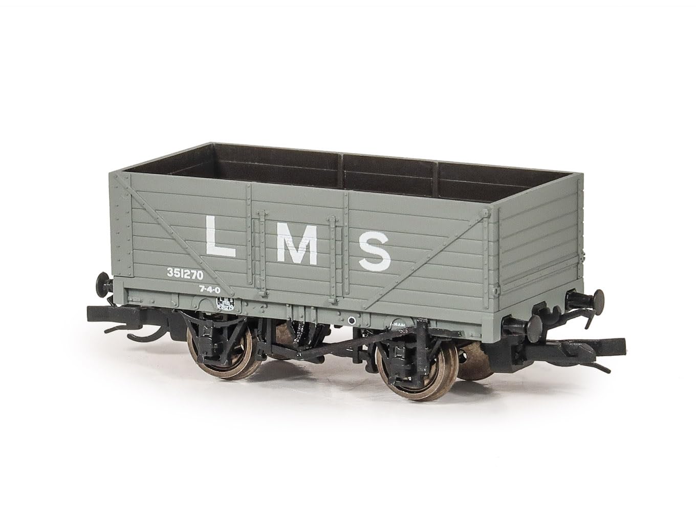 Peco - TT:120 Gauge - 7 Plank Open Wagon - LMS Livery (TTR-7003M)