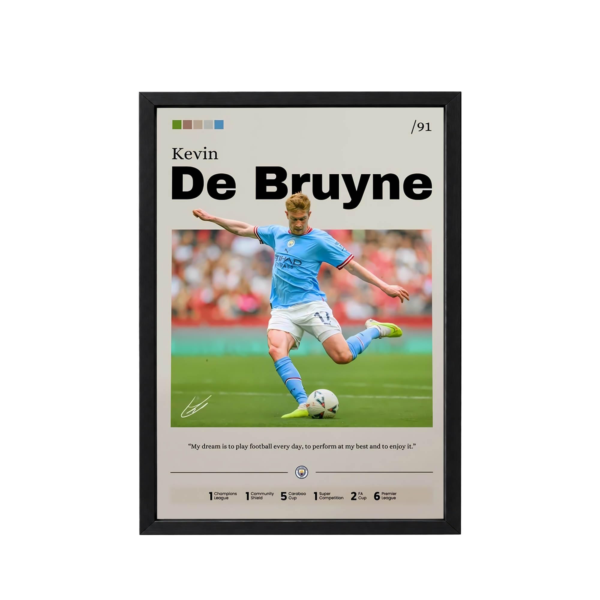 Kylian Mbappe Football Poster - Framed Wall Art -21