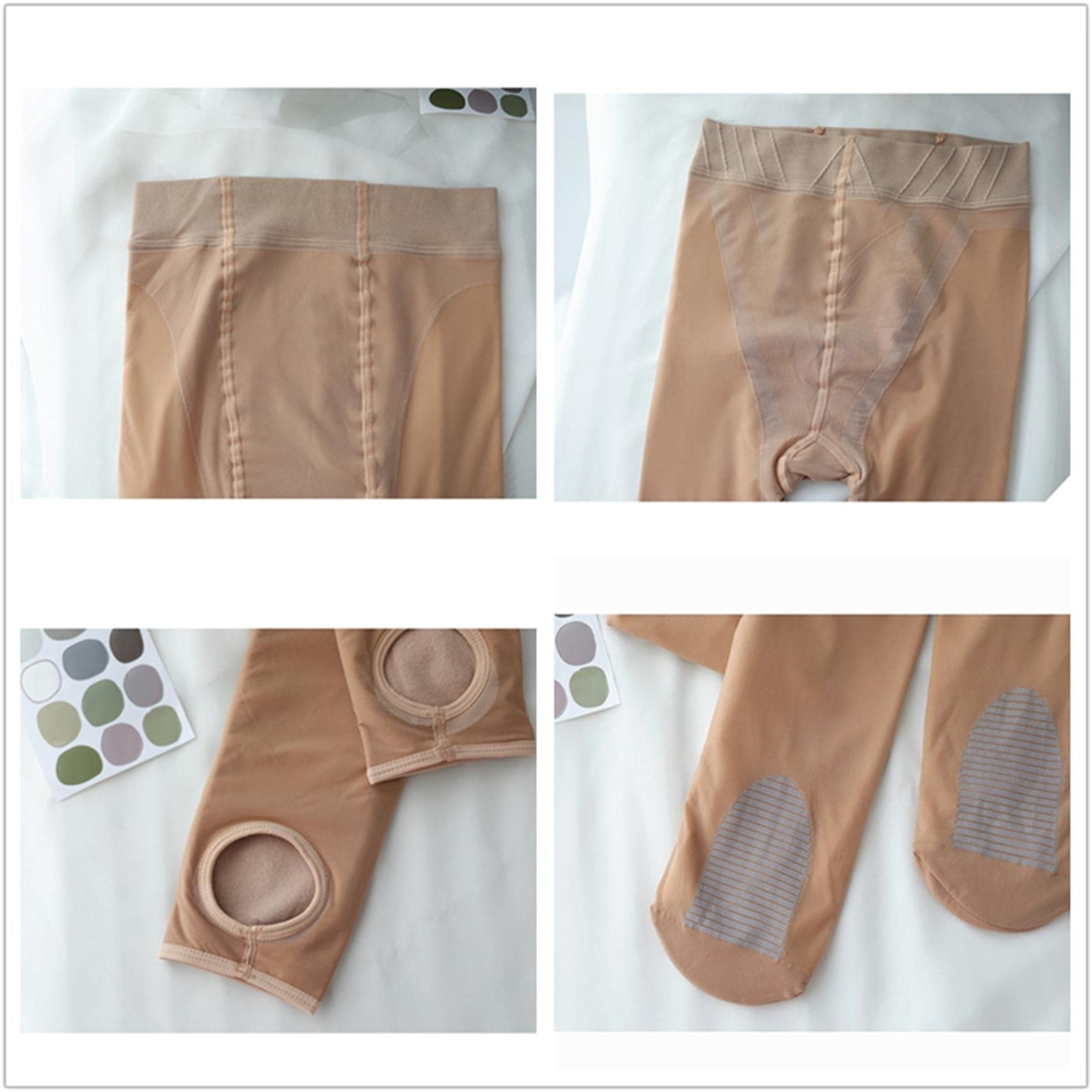 Collant da Donna Spaccati d'Autunno delle Ragazze Inverno Inverno con Collant in Pile Calda Folte.