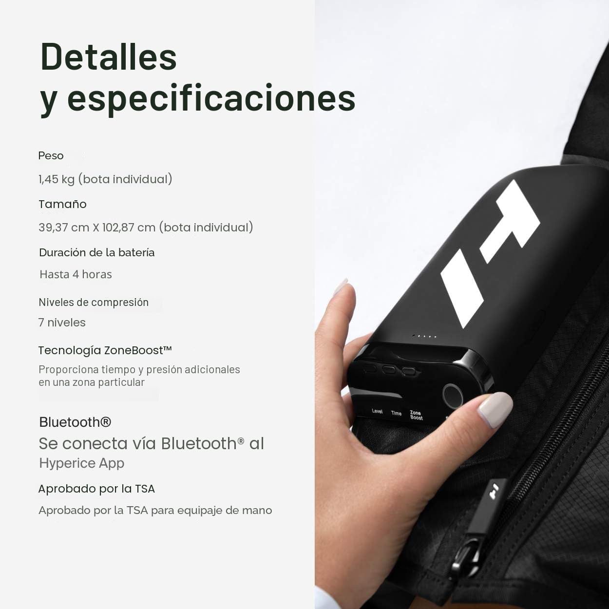 Hyperice Normatec Premier - Tamaño estándar - Sistema de recuperación inalámbrico con tecnología patentada de masaje de compresión dinámica