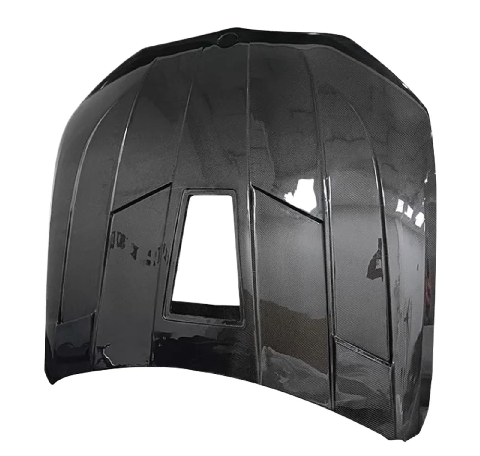 Car Hood Cover Replacement L Style Transparent Dry Carbon Fiber Hood Compatible With BMW M8 F91 F92 F93