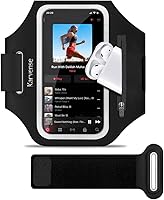 Vista 7 de Soporte de teléfono para correr, banda para correr para iPhone y Samsung Galaxy, soporte para brazalete de teléfono celular para caminar, gimnasio