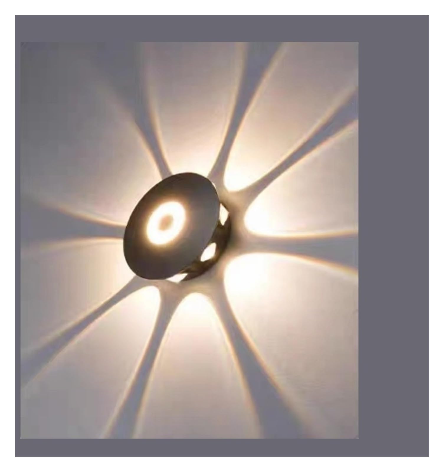 Lampe murale extérieure design créatif blanc chaud pour cour