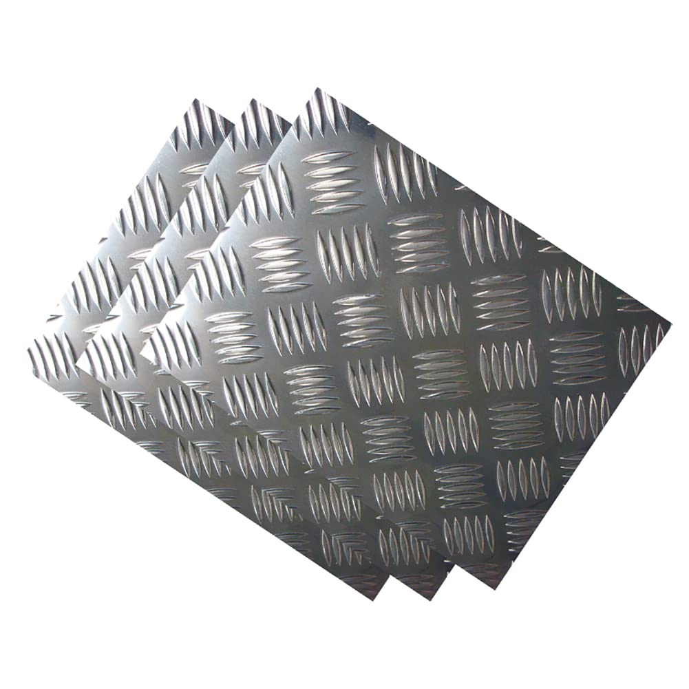 Chapa de Aluminio con Placa de Rodadura de Diamante, Espesor 2 mm para camión. Banco de Trabajo, Garaje y Mucho más.,2 * 500 * 500mm