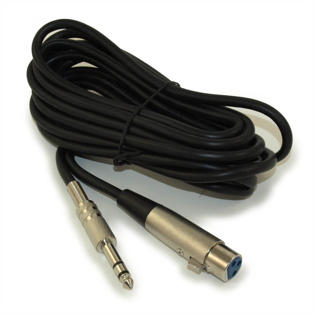SF Cable, 15ft XLR 3P Female to 1/4