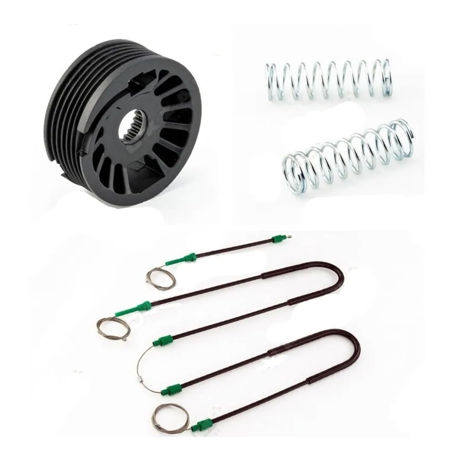 Sauanmnktp 1 Set Window Winder Repair Kit For Peugeot 206 Cabriolet 2000-2007 Window Regulator Repair Kit Front Left Right