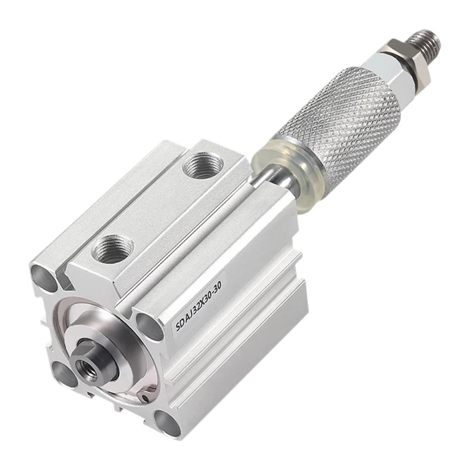 1 vérin pneumatique compact à double effet, alésage J32/40/50/63 mm, en alliage d'aluminium, course réglable(With Magnet 20-20,Bore 32mm)