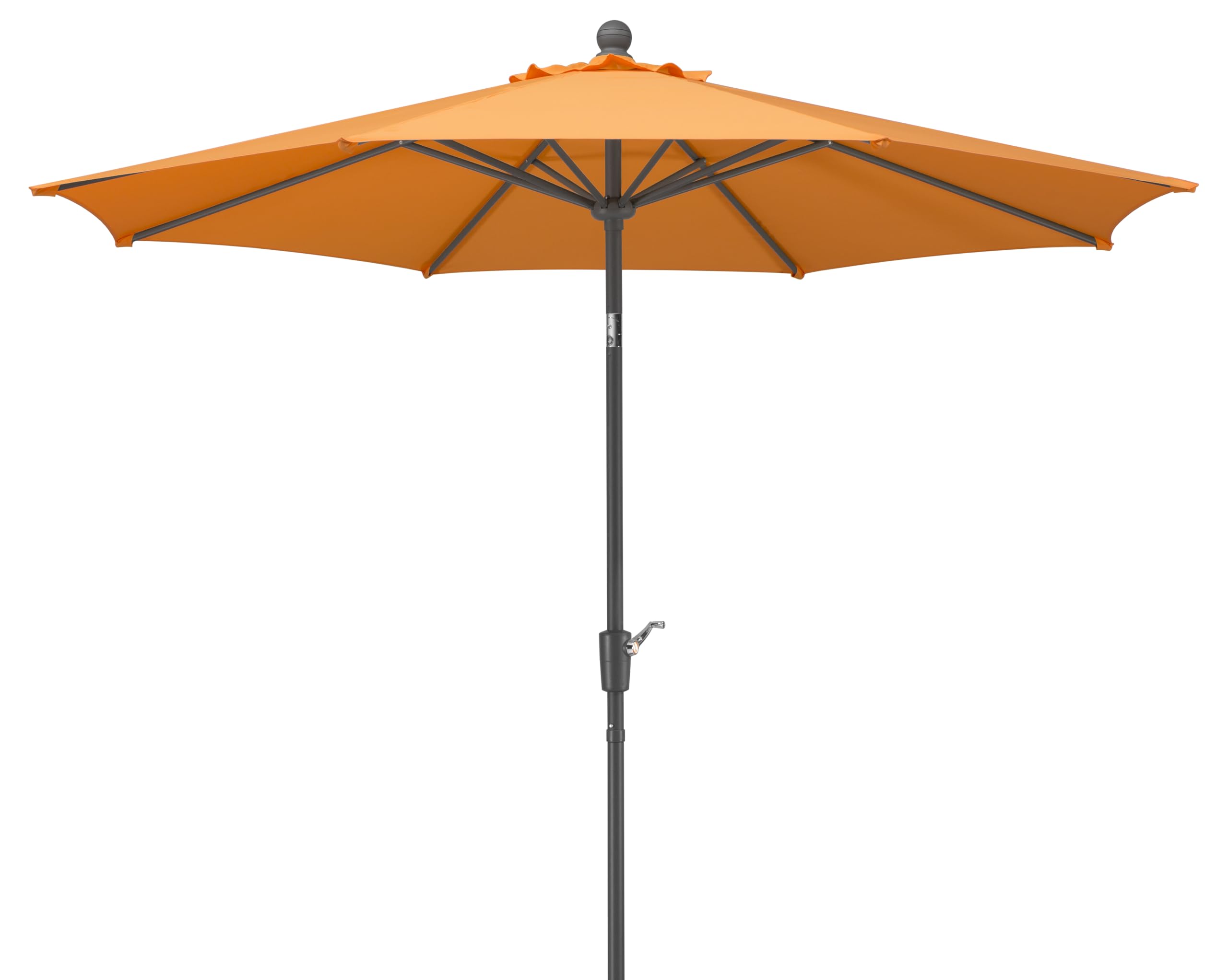 Schneider Sonnenschirm Harlem, mandarine, 270 cm rund, 640-75, Gestell Stahl, Bespannung Polyester, 5 kg