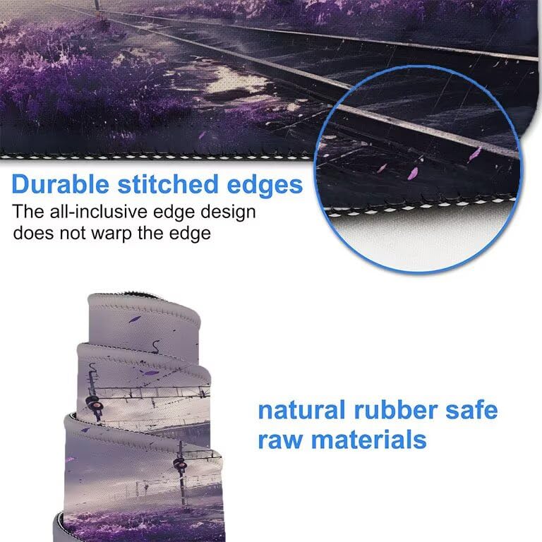Tapis de souris XXL violet 1600x800 pour transformer l'ambiance de votre bureau