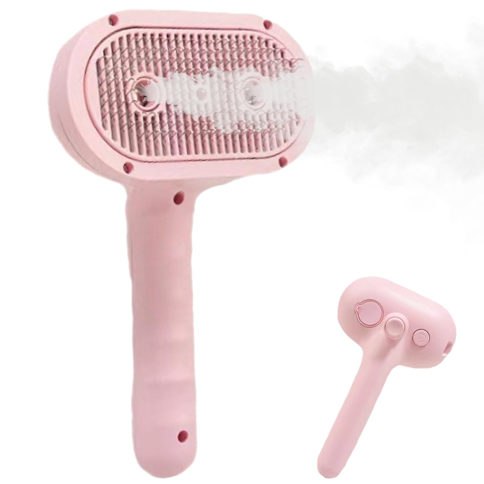Cepillo De Vapor Para Gatos,Recargable Antiéstático Peine de Aseo que Elimina Pelo | Cepillo de Perros con Vapor y Masajeador | para Gatos, Perros, Cachorros y Animales Pequeños
