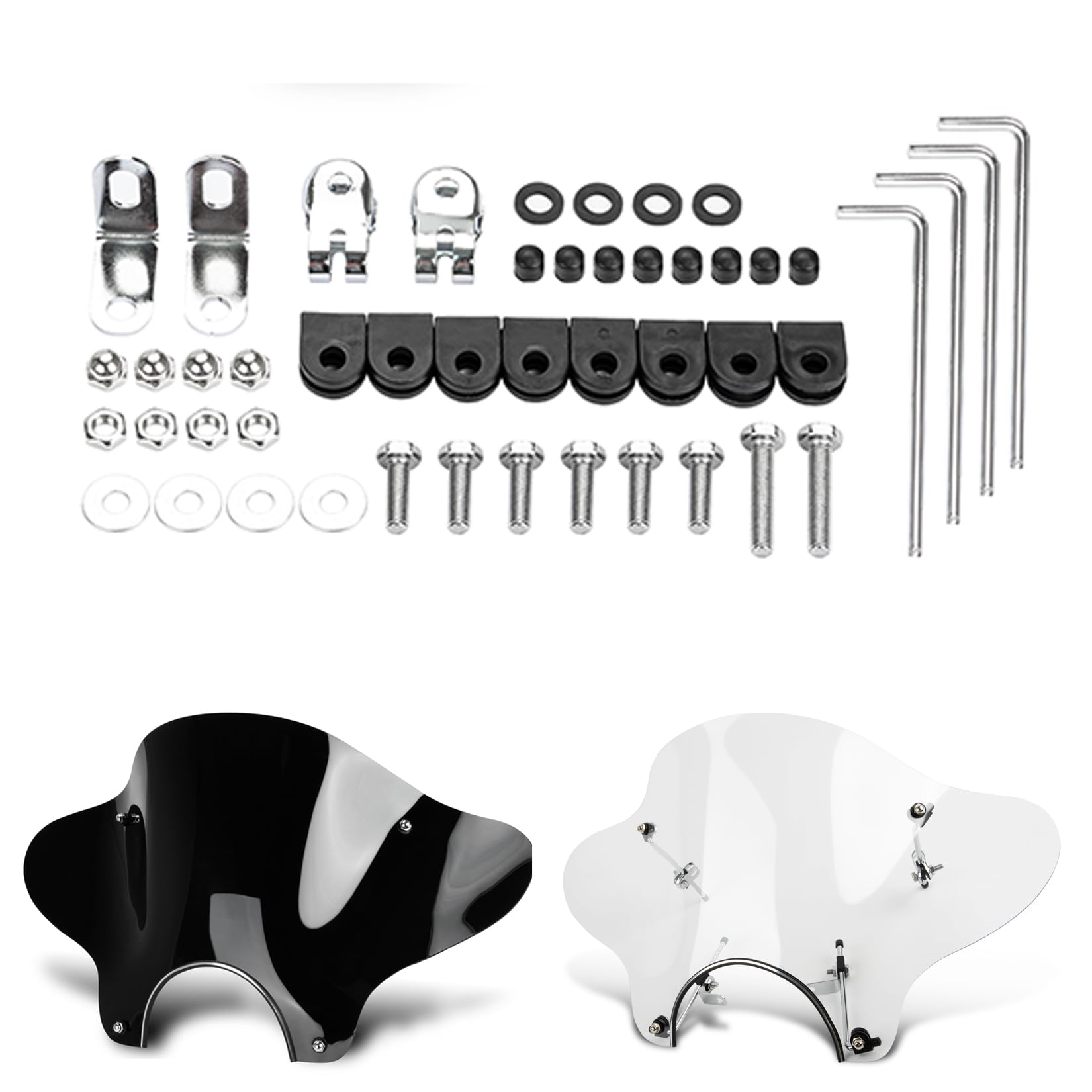 Photo 1 of PSLER 7/8" Universal Motorcycle Windshield Mounting Kit
