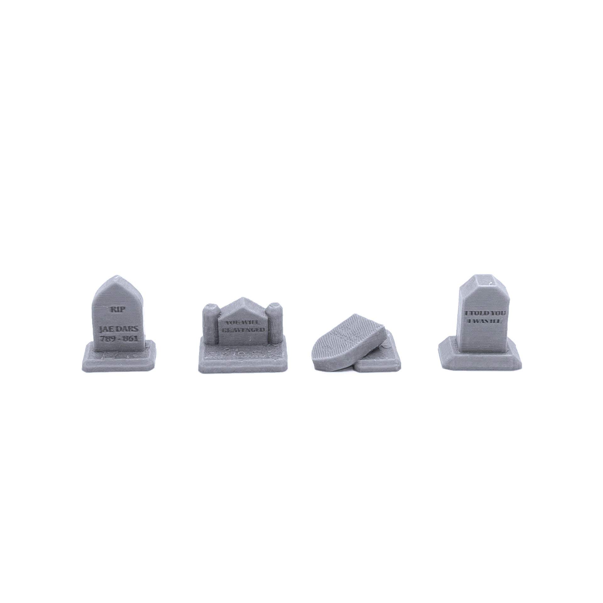 Terrain4Print, pacchetto di Cemetery 3D stampato RPG Scenery e Wargame Terrain per miniature da 28 mm