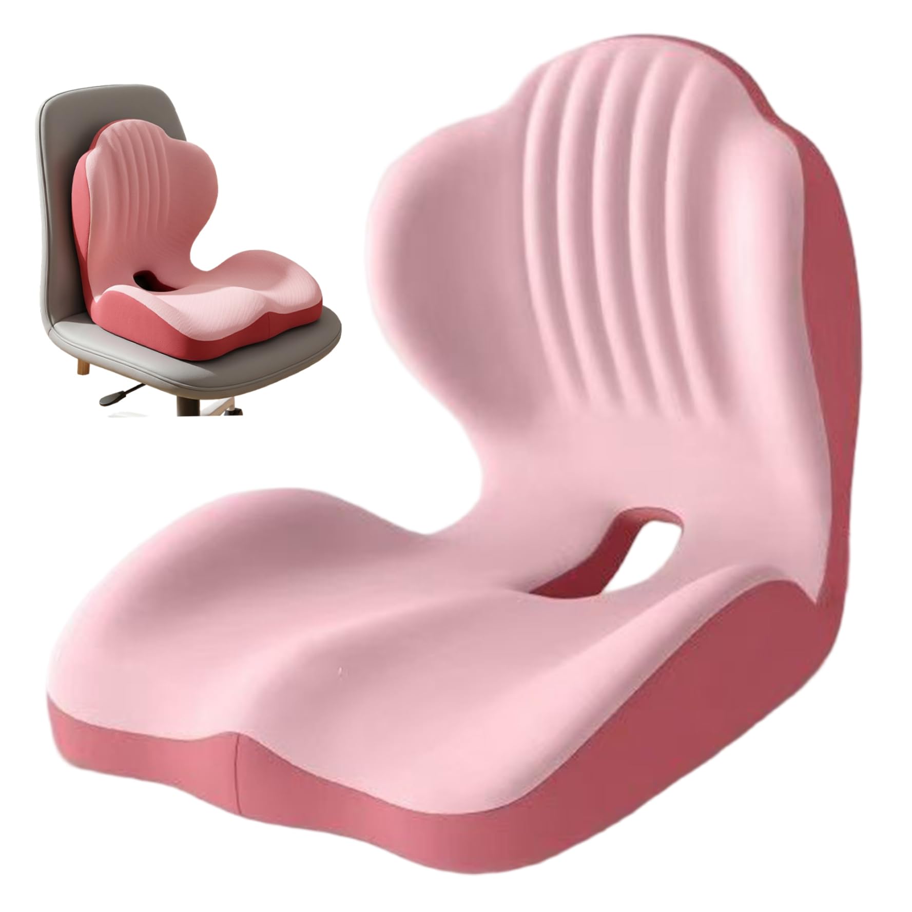 Hotainoys Style 1 Ergonomic Seat Cushion With Lumbar Support, Office Chair Cushion For Back And Butt Comfort, High-Density Memory Foam Seat Pad For Car, And Home Use (Style 1) Office Chair