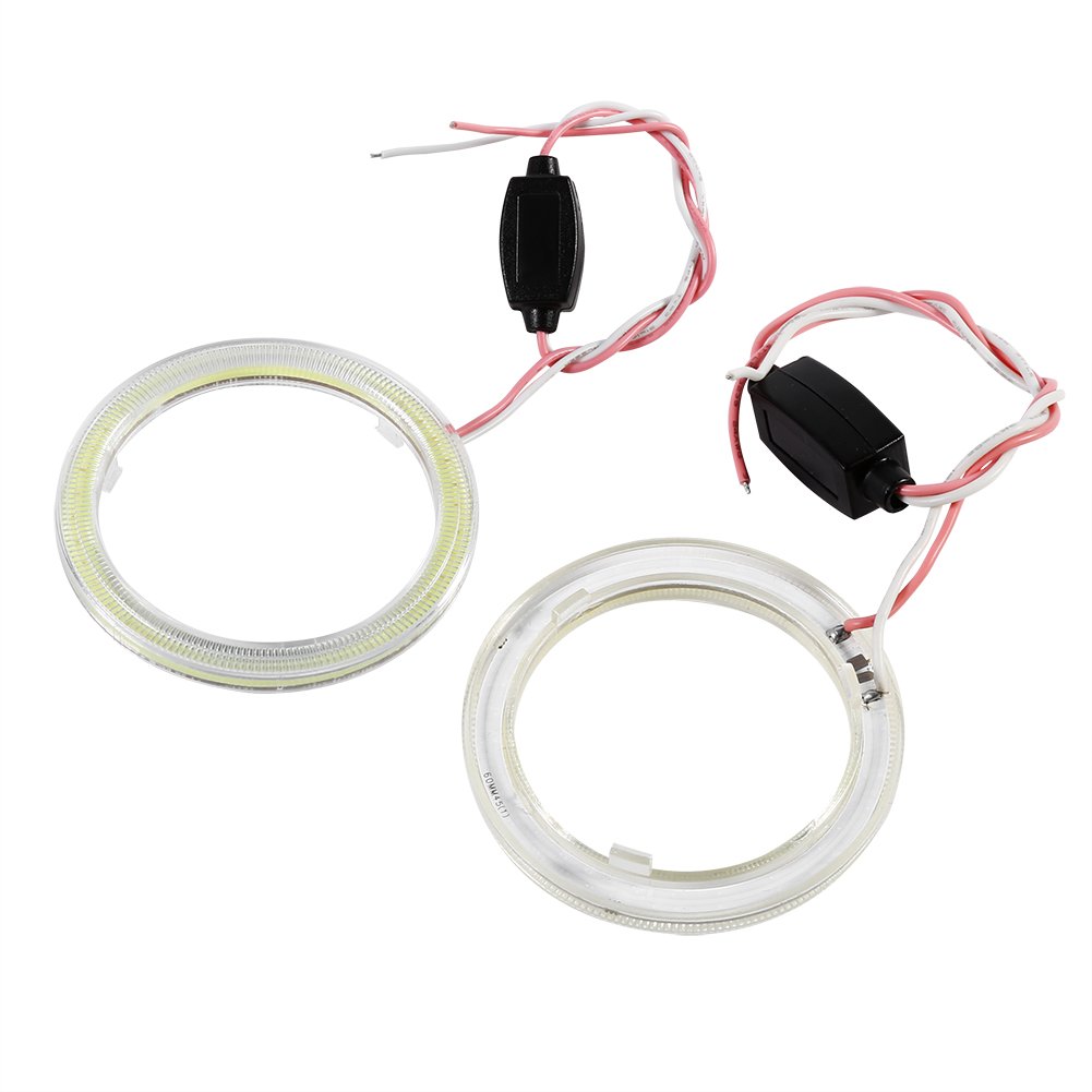 COB Faro Anelli Auto Alone Halo Angel Eye COB Chip Faro DRL LED per Auto Moto(60mm)