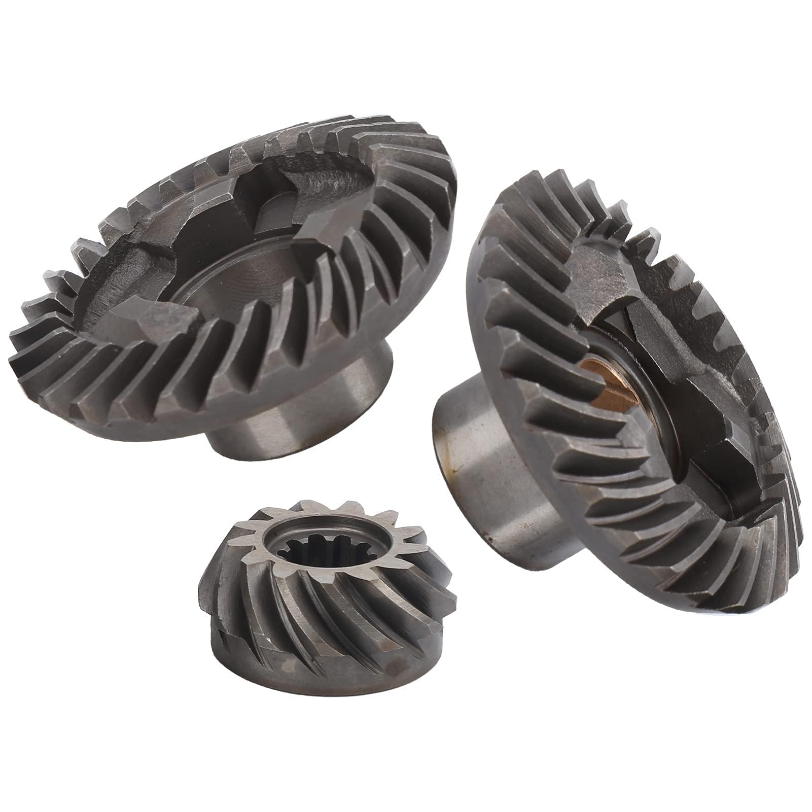 3Pcs Marine Boat Motor Gear Set, Outboard Vor- und Rückwärtsgang Ritzel T15, einfache Installation, langlebig aus Edelstahl, leicht und tragbar