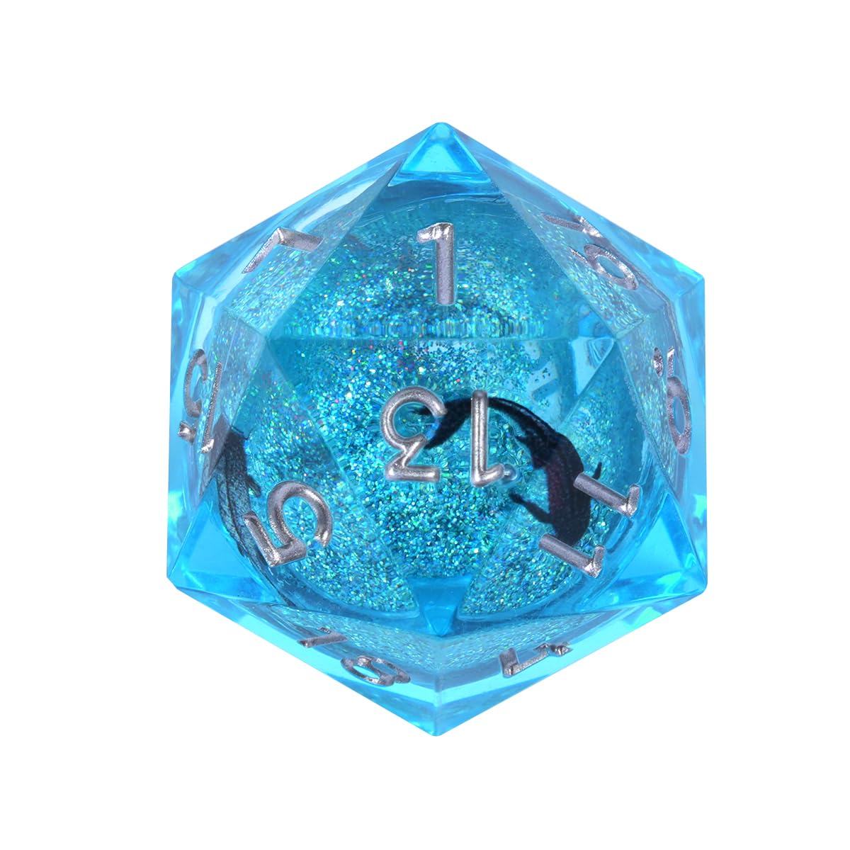 Set di Dadi in Resina DND,Dadi poliedrici a Nucleo Liquido Koi Fish DND con Scatola, Dadi da Gioco di Ruolo D e D Rpg